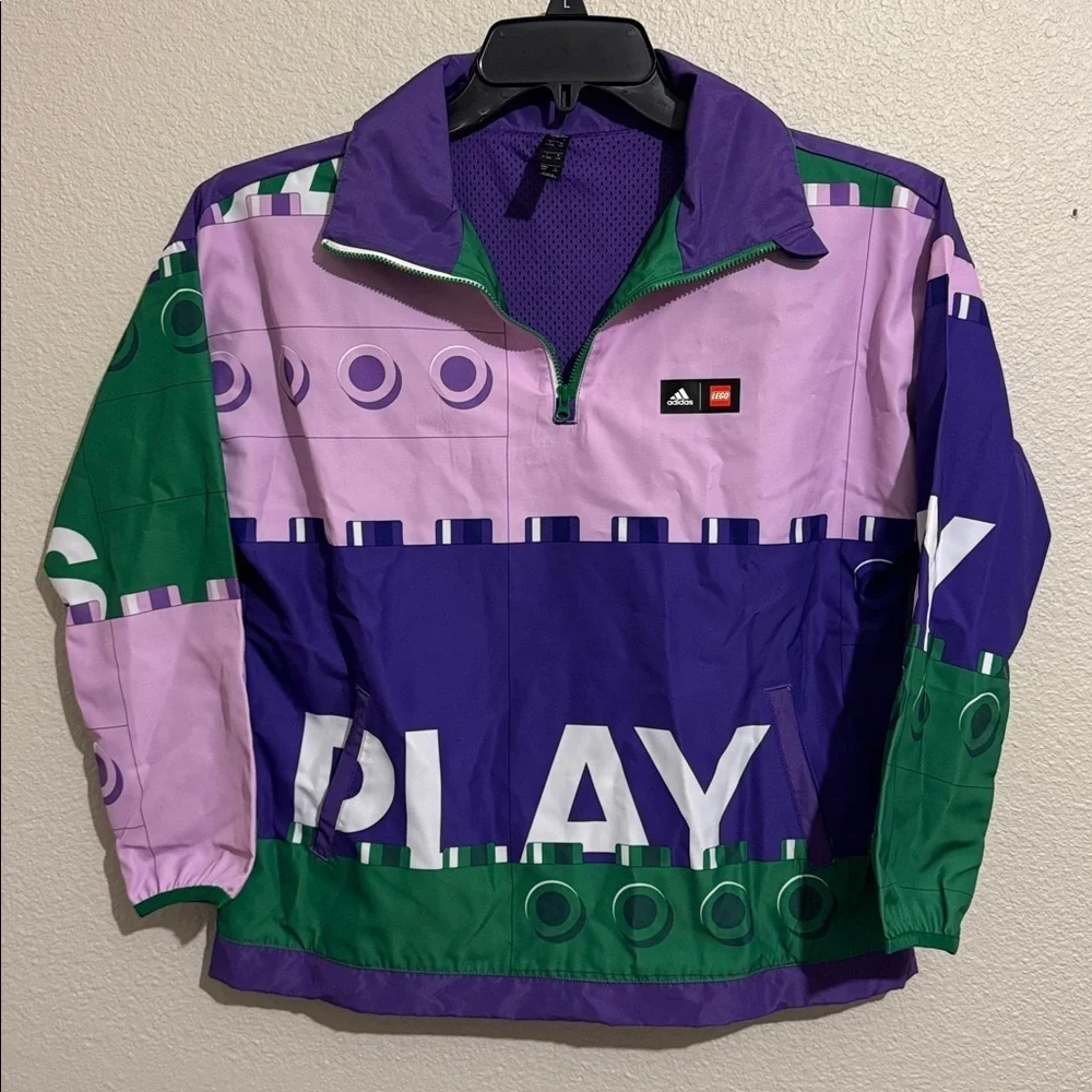 Adidas Lego Girl Half-Zip Windbreaker Jacket